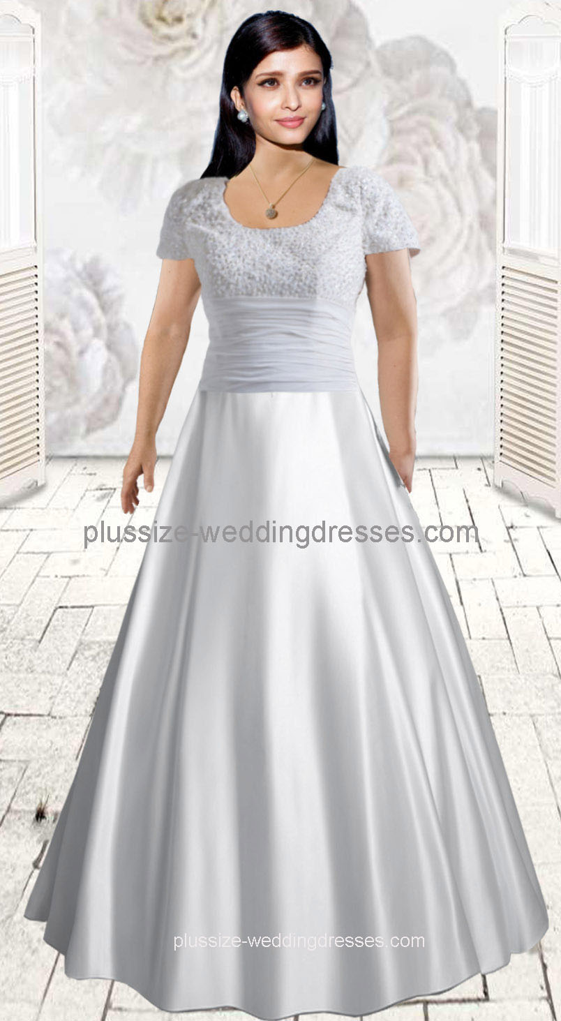 Simple plus size wedding dresses with sleeves (image for) Simple plus size wedding dresses with sleeves