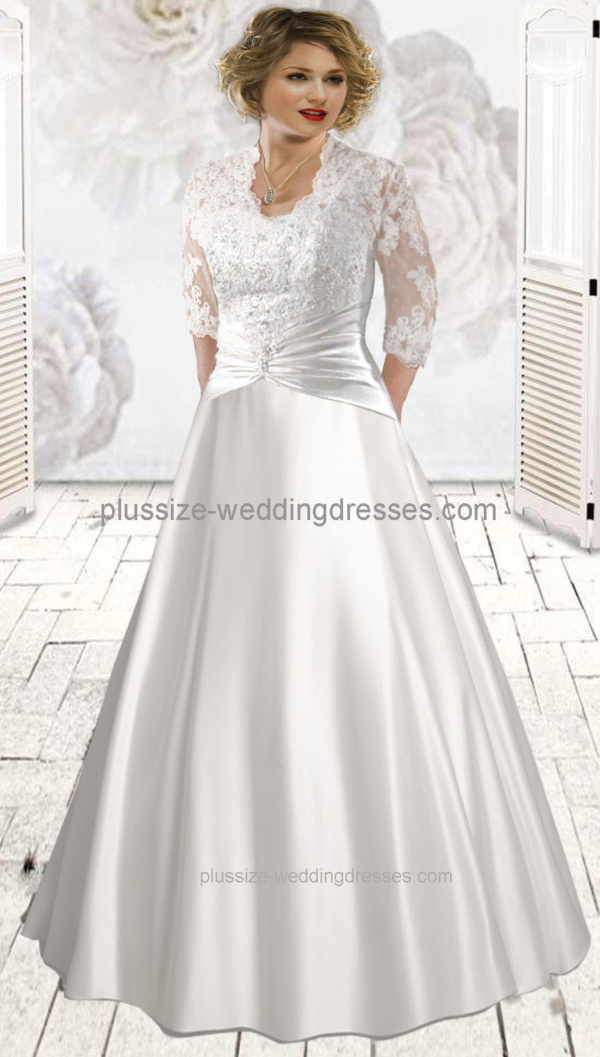 Amazing plus size wedding dresses with sleeves (image for) Amazing plus size wedding dresses with sleeves