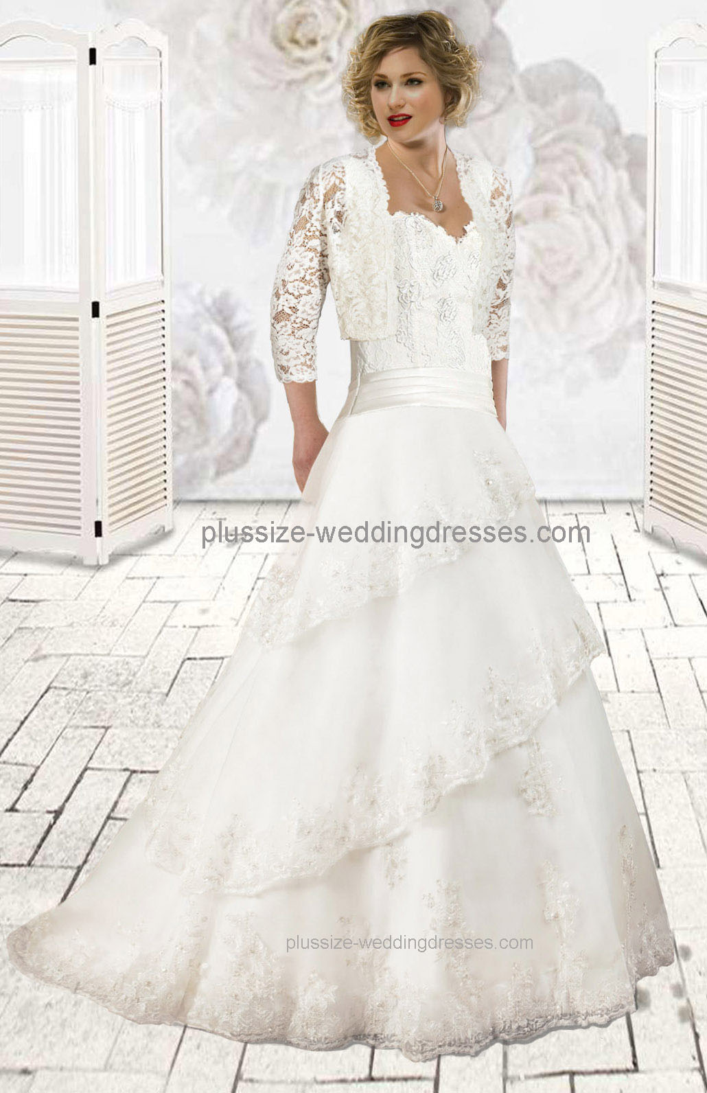 For women over 40 plus size wedding dresses (image for) For women over 40 plus size wedding dresses