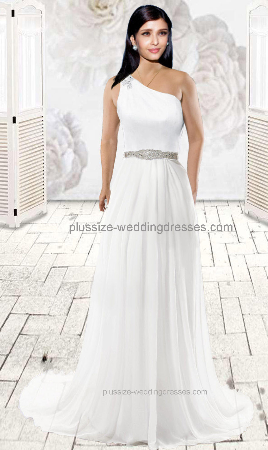 On a budget plus size wedding dresses with short train (image for) On a budget plus size wedding dresses with short train