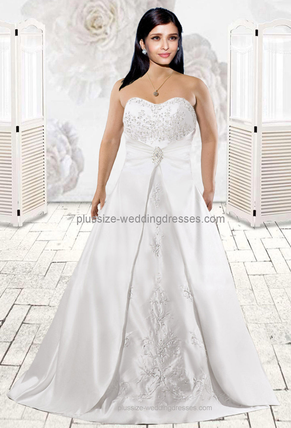 Beaded plus size wedding dresses (image for) Beaded plus size wedding dresses