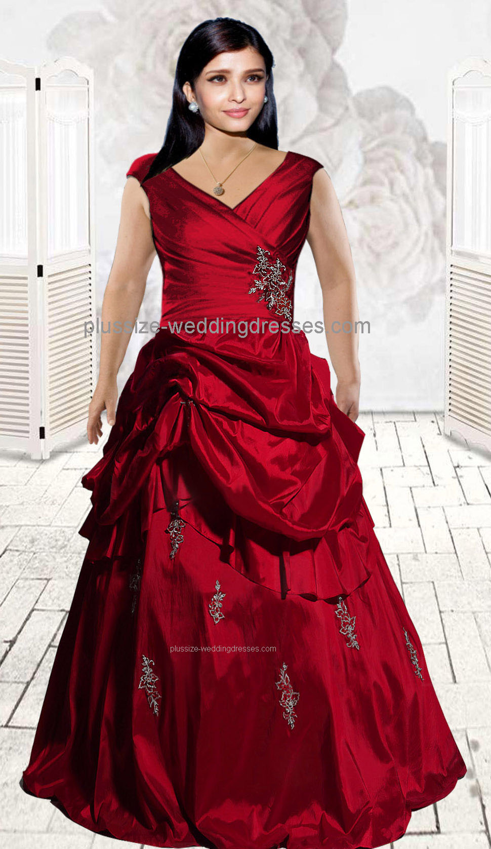 Red white black purple or custom color plus size wedding dresses (image for) Red white black purple or custom color plus size wedding dresses