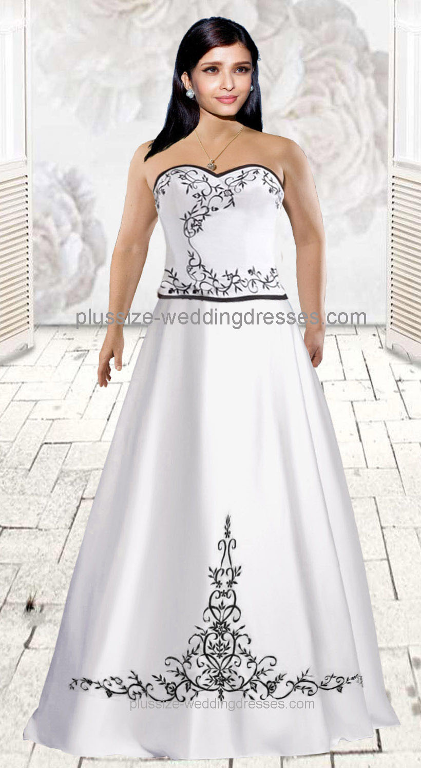 Embroider plus size wedding dresses (image for) Embroider plus size wedding dresses